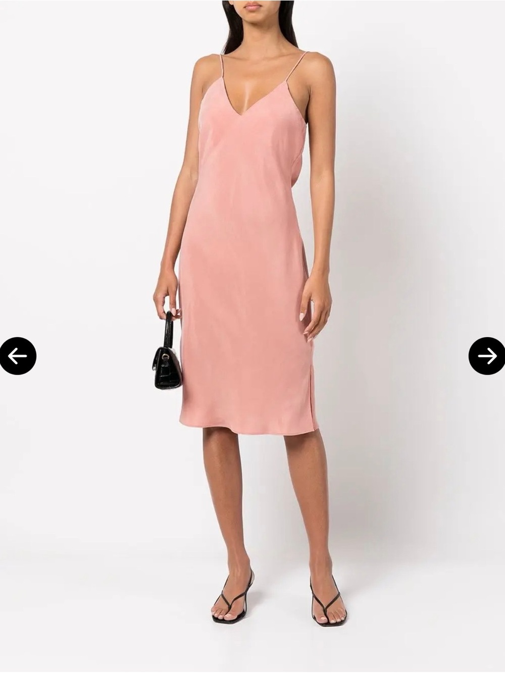 Anine Bing Bay Slip Midi Dress in Dusty Pink